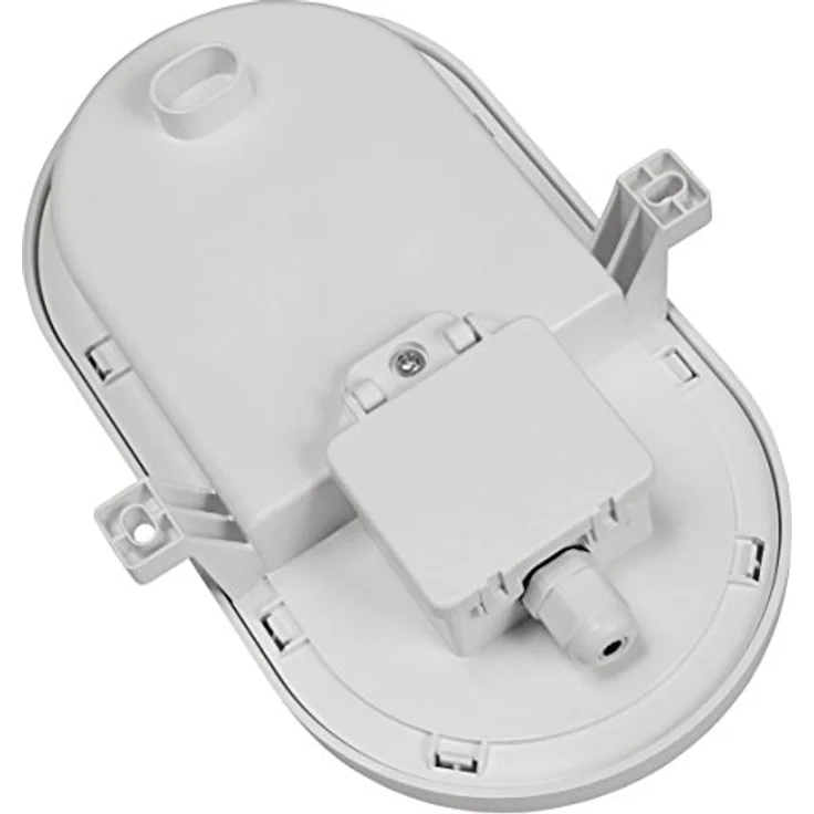 McShine LED Feuchtraumleuchte, 12W Wand- und Deckenlampe für Außen, regenfest IP65, 960 lm, 3000K warmweiß, 216x118x79mm – Bild 2