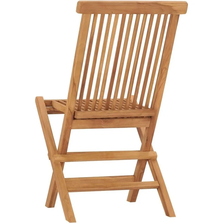 vidaXL Klappbare Gartenstühle 6 Stk. Massivholz Teak 3096591 – Bild 4