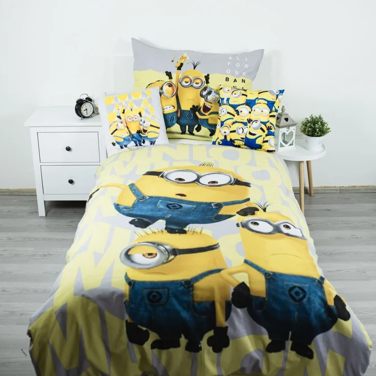 Minions Crazy Mood Dekokissen Kissen 40x40 cm Banane Gelb – Bild 2