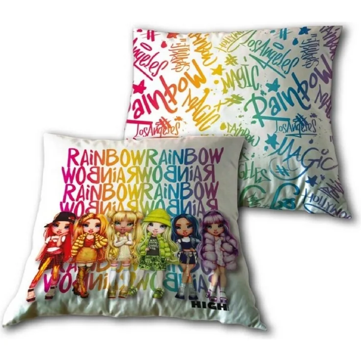Rainbow High Kopfkissen – Hochwertiges Bettkissen für farbenfrohe Träume (1 Stück)