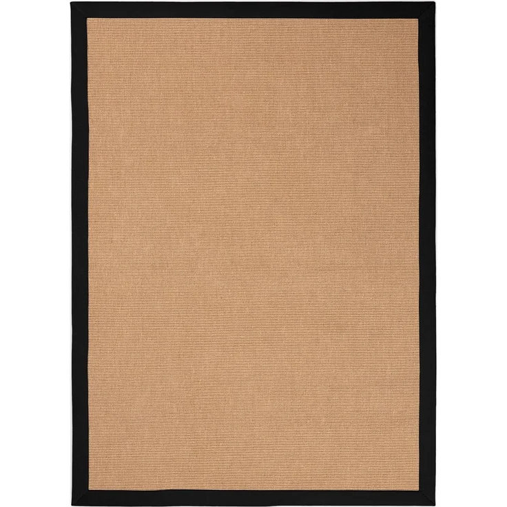 carpetfine Sisalteppich Sisal, rechteckig, Höhe: 5 mm, mit farbiger Bordüre, Anti Rutsch Rückseite – Bild 1