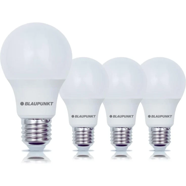 Blaupunkt LED Lampen E27 6W Neutralweiß 4000K, Birne, Ersatz für 48W Glühbirne, Helles und Energiesparendes Licht, LED-Leuchtmittel für Tageslichtbeleuchtung, 4er Pack