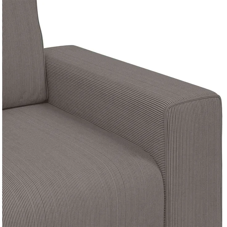 vidaXL Zweisitzer-Sofa Hellgrau 160x77x82 cm Cordstoff 4105193 – Bild 6
