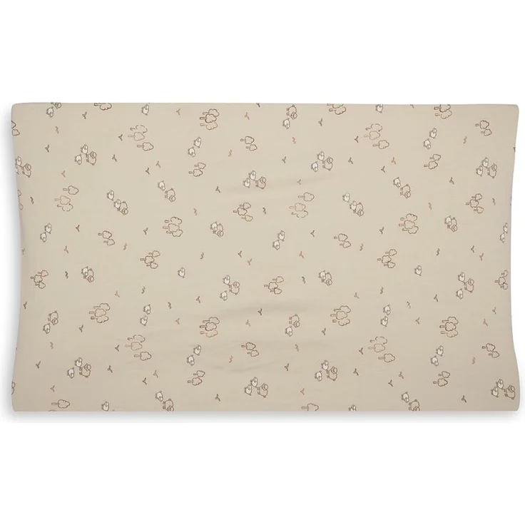Jollein Bezug Wickelauflage Jersey - 50x70 cm - Woolly | 100% Baumwolle, Weich & Elastisch, Oeko-Tex Zertifiziert – Bild 2