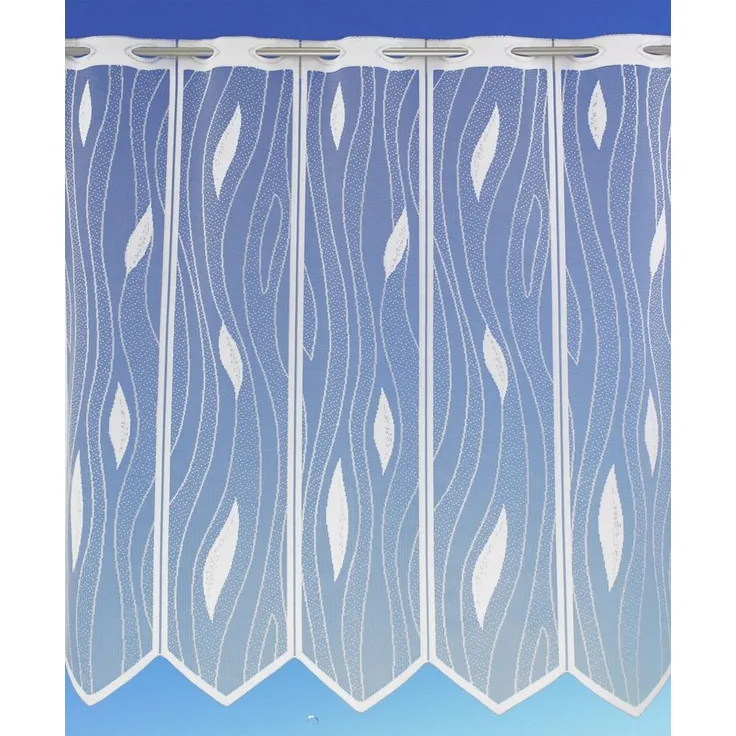 dekondo Scheibengardine "Swing", Kurzstore, Bistrogardine, Panneaux – 50x160 cm (Höhe x Breite)