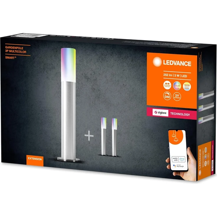 LEDVANCE SMART+ ZB Gartenmast 3P RGB + W Verlängerung – Bild 3