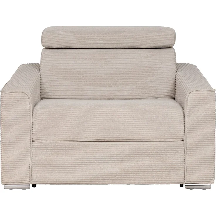 Vente-unique - VIZIR - Schlafsessel - Metall - Stahl - Beige - 124 x 95 x 105 cm – Bild 3