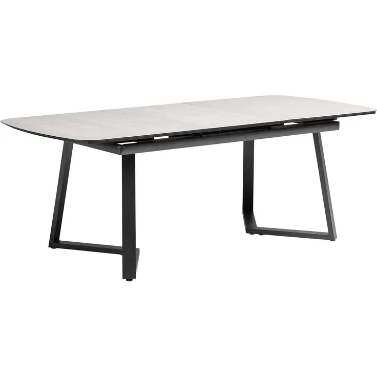 Kettler Gartentisch Ausziehtisch 160/210 x 95 cm Aluminium Keramikglas Anthrazit