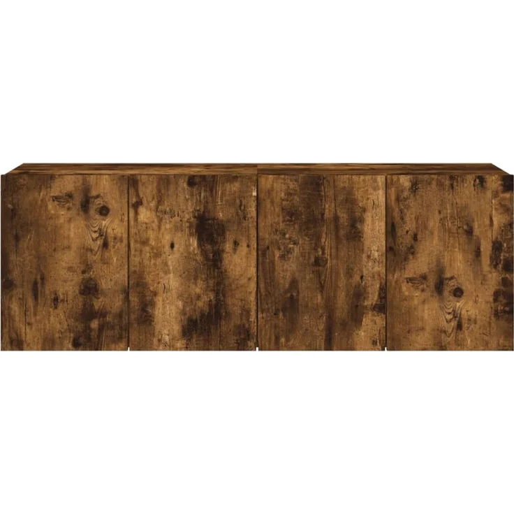 2 pcs TV-Wandschrank, TV Hängeboard Hängeschrank Räuchereiche 60x30x41 cm – Bild 7
