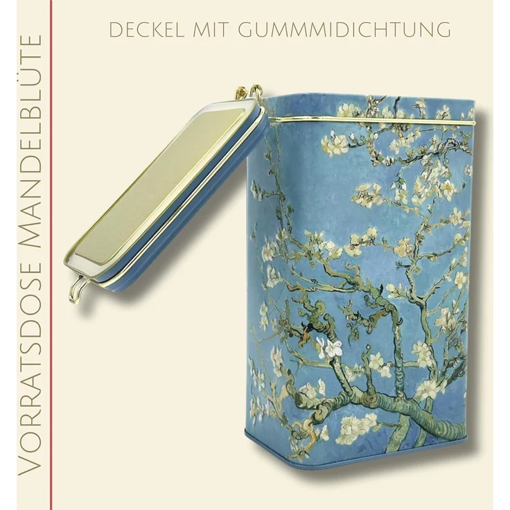 MediMuc Keksdose Kaffeedose Mandelblüte, Mandelblüte, Kaffedose mit Dichtung und Bügelverschluss – Bild 7