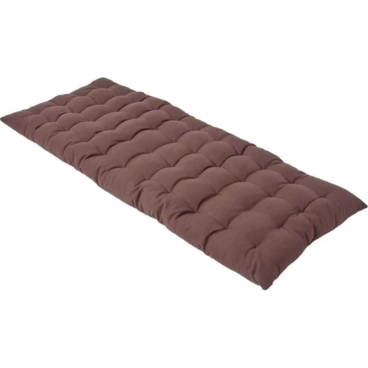 Homescapes Stuhlkissen 2er Bankauflage braun 100% Baumwolle