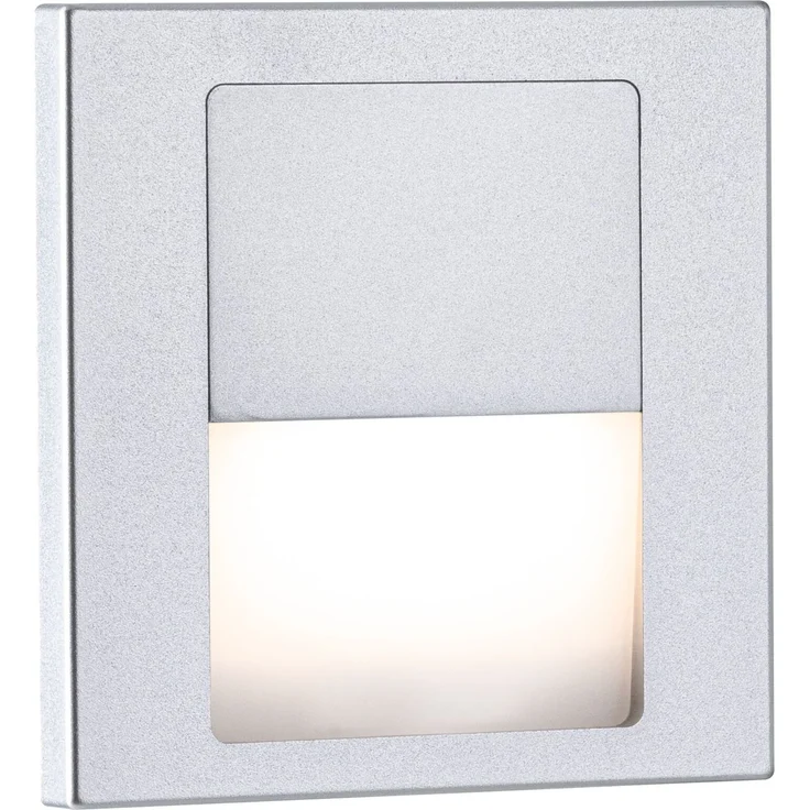 Paulmann 80000 LED Wandeinbauleuchte Tsaro eckig 80x36mm 2700K Chrom matt – Bild 1