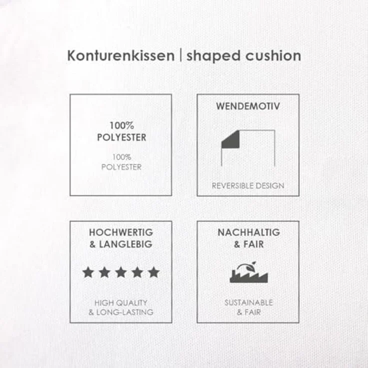 Herding Young Collection Dekokissen Little Bear Formkissen Gr. ca. 36x33 cm / soft velboa Dekokissen, kinder kissen Baby deko Kissen – Bild 6