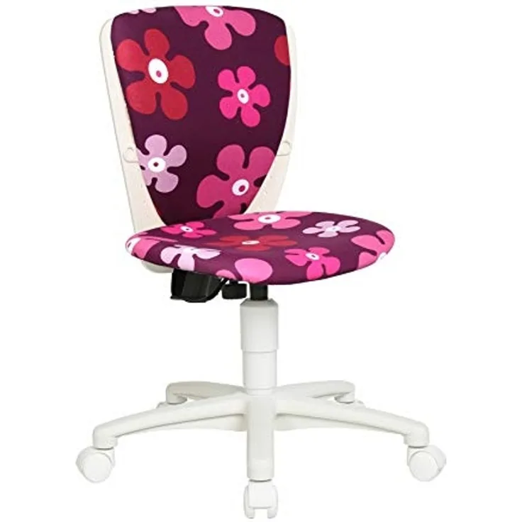 Topstar Kinderdrehstuhl S´cool 3 weiß - Motiv Blumen lila