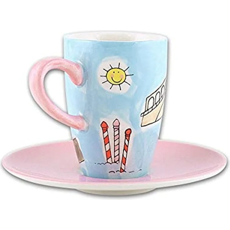 Mila Espressotasse Mila Keramik Espresso-Tasse mit Untere Venedig, Keramik – Bild 2