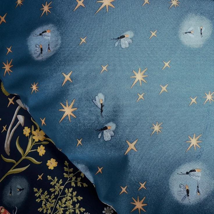 Catherine Lansfield Enchanted Twilight Animals Wende-Bettwäsche-Set für Kingsize-Betten mit Kissenbezügen, Marineblau – Bild 4