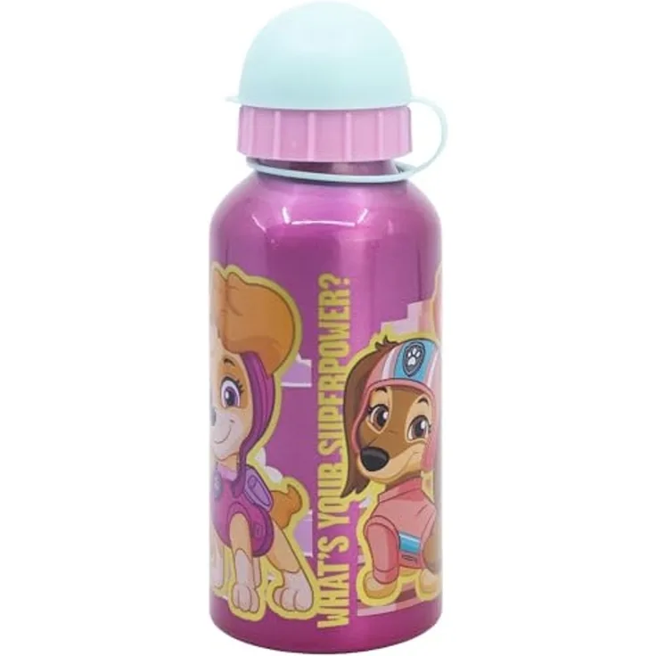Paw Patrol Trinkflasche Aluminium, 400 ml, mit Sicherheitsverschluss