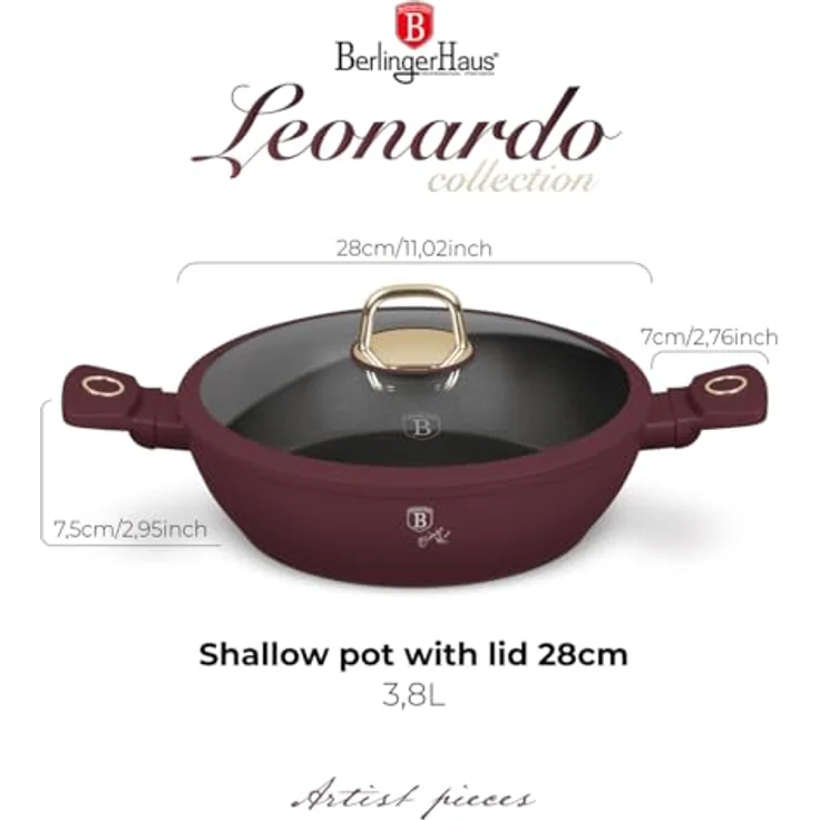 Berlinger Haus Berlinger Haus Topf mit Deckel 28cm Bh-8038 Leonardo 55453 – Bild 5