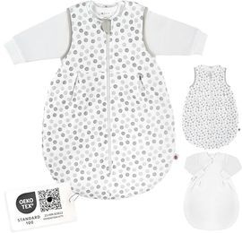 Coconette 2-tlg. Schlafsack-Set Circle Weiß Grau