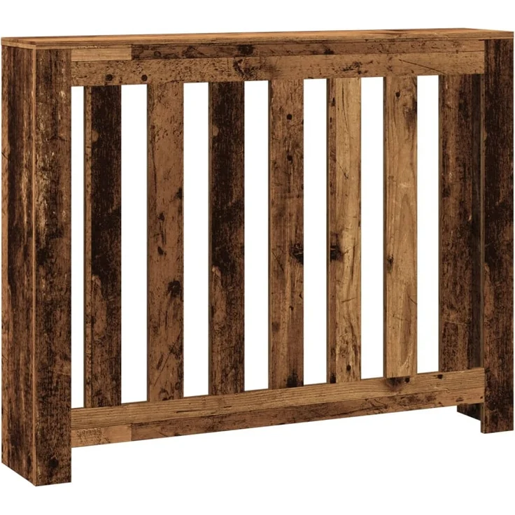 vidaXL Heizkörperverkleidung Altholz-Optik 104x20x82 cm Holzwerkstoff 852742 – Bild 2