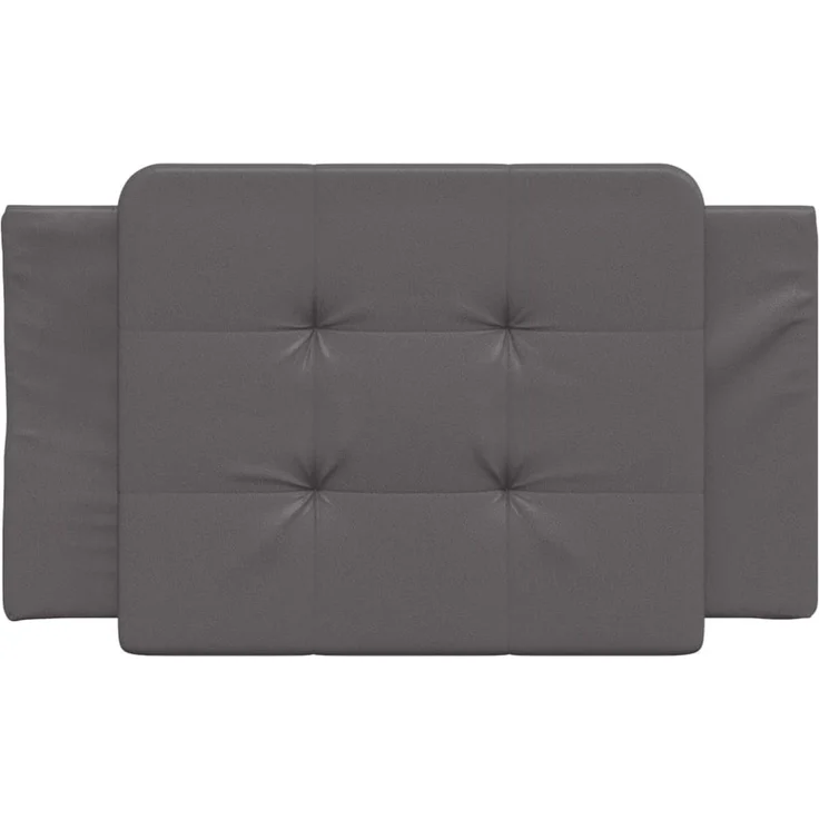 vidaXL Kopfteil-Kissen Grau 80 cm Kunstleder 374832 – Bild 4