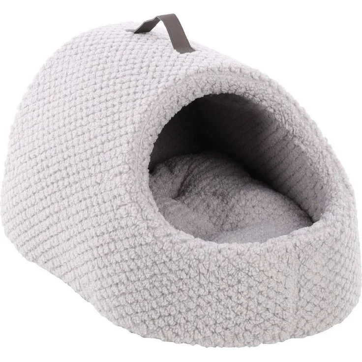 Flamingo Schlafhöhle Höhle Jacquard grau für Hunde – Bild 5