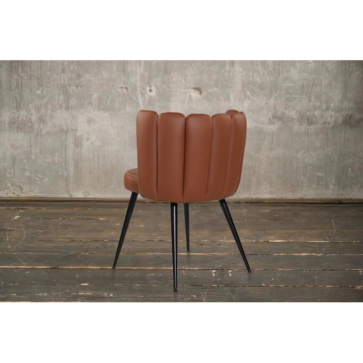 KAWOLA Stuhl JADA Esszimmerstuhl Leder cognac 79 x 55 x 59 cm – Bild 5