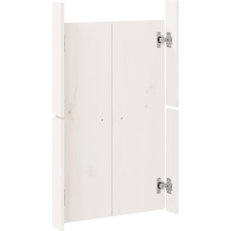 vidaXL Türen für Outdoor-Küche MEPPEL Weiß 50x9x82 cm Massivholz Kiefer 832359 – Bild 6
