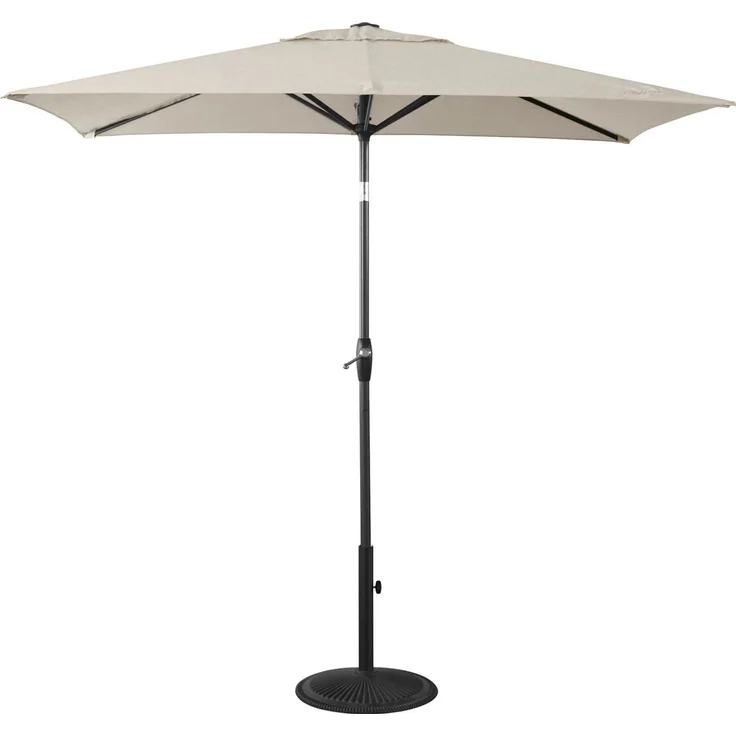 Primaster Balkonschirm Florenz UV-Schutz 80 Neigefunktion Gartenschirm Alu beige – Bild 2