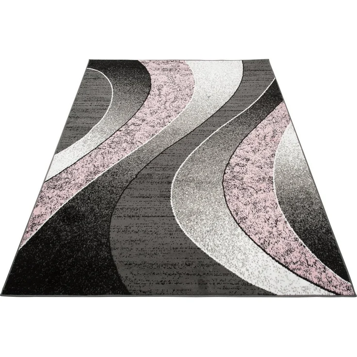 Mazovia Designteppich Modern Teppich Kurzflor Wohnzimmerteppich Robust und pflegeleicht GRAU, 80 x 150 cm, Fußbodenheizung,Allergiker geeignet,Farbecht,Pflegeleicht,Geometrisch – Bild 2