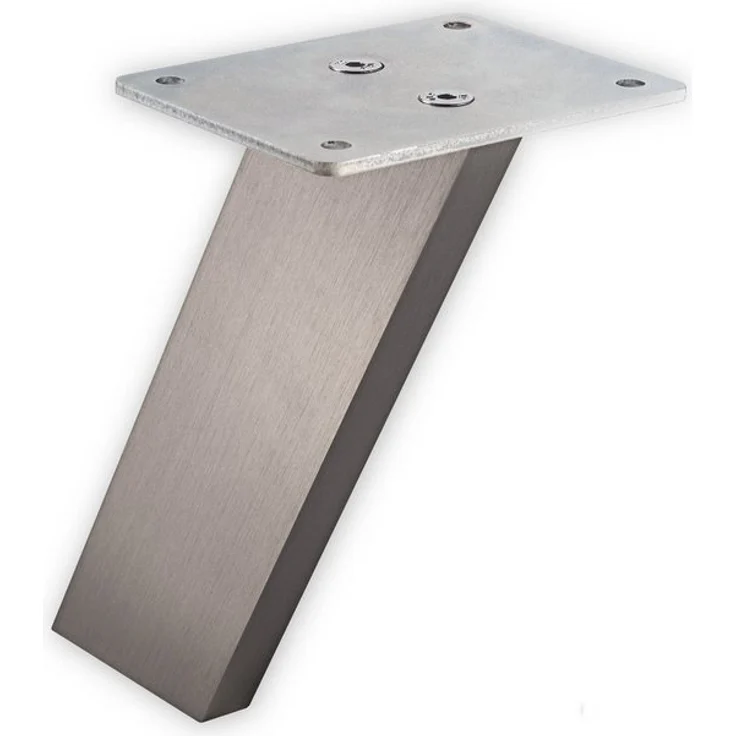 SO-TECH® Tischaufsatz Barkonsole COUNTER Aluminium massiv Höhe 178 mm, (2-St), schräg 60°, Edelstahloptik – Bild 4