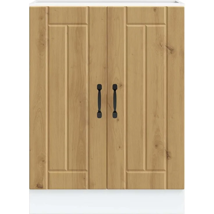 vidaXL Spülenunterschrank Lucca Artisan-Eiche Holzwerkstoff 853686 – Bild 3