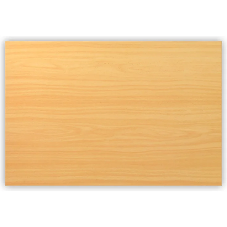 bümö Tischplatte 120x80 cm in Buche, Schreibtischplatte aus Holz, Holzplatte, Spanplatte kratzfest beschichtet, ABS-Kante, 120 kg Tragkraft für DIY Homeoffice Schreibtisch & mehr, PL-12-6