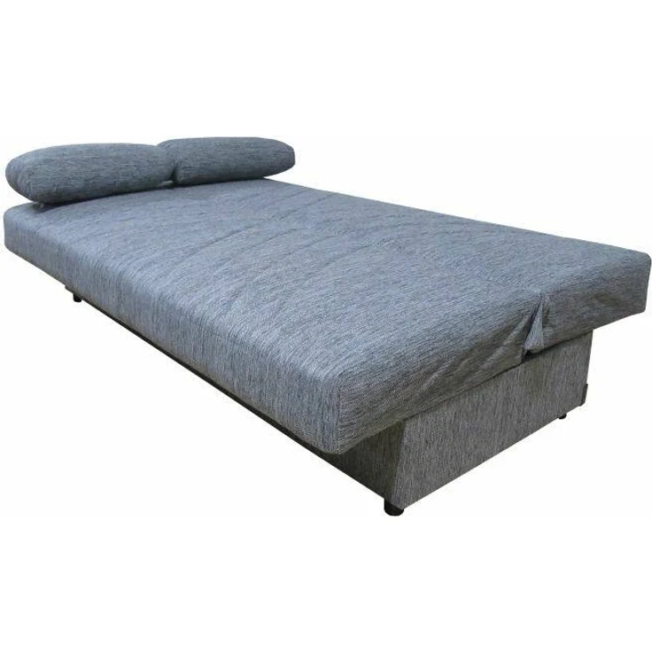 Dmora 3-Sitzer Schlafsofa Apicella, Sofa mit Stauraum und 2 Kissen inklusive, Wohnzimmersofa aus Stoff mit Klick-Klack-Öffnung, 181 x 81 x 88 cm, Grau – Bild 6