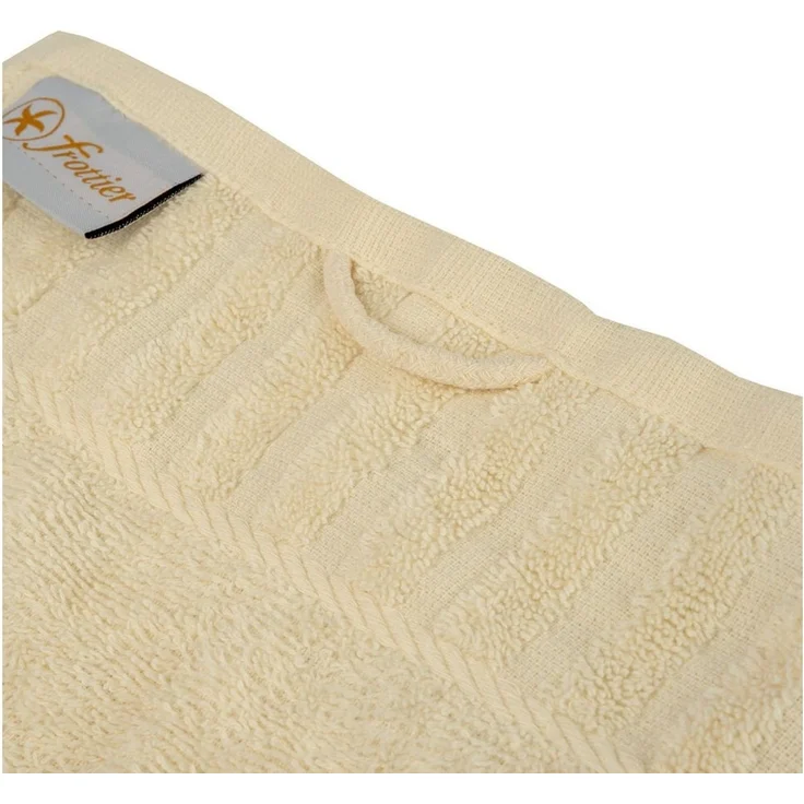 Gästetuch uni creme, 30 x 50 cm – Bild 2