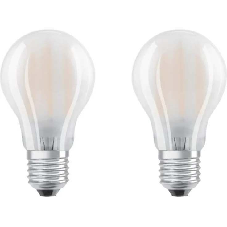 OSRAM LED STAR CLASSIC A 60 FS Warmweiss Filament Matt E27 Gluehlampe Doppelpack