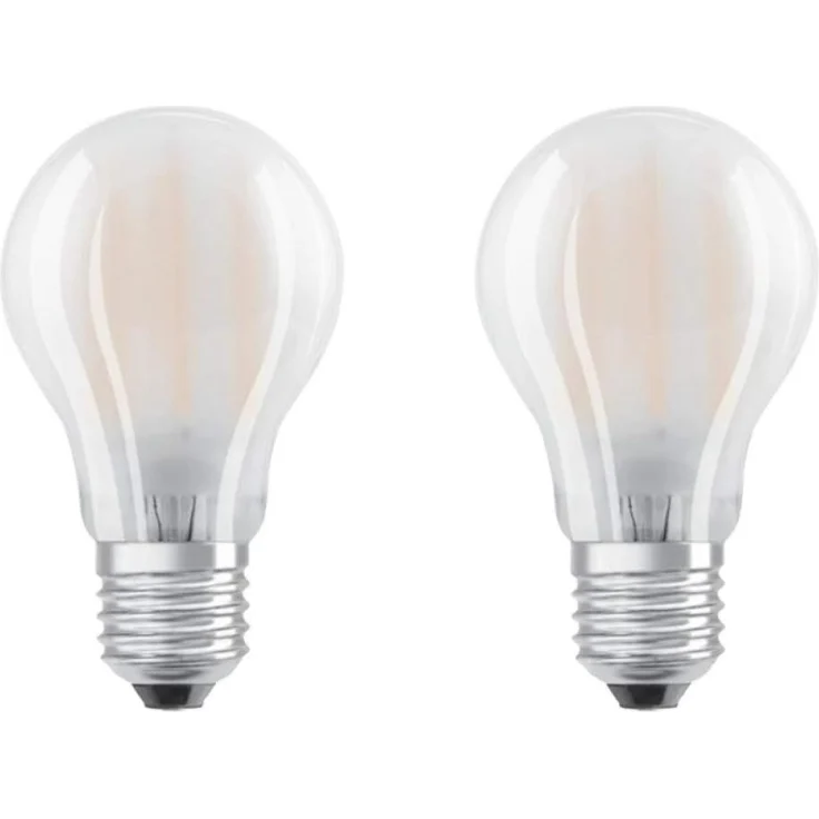 OSRAM LED STAR CLASSIC A 60 FS Warmweiss Filament Matt E27 Gluehlampe Doppelpack – Bild 1