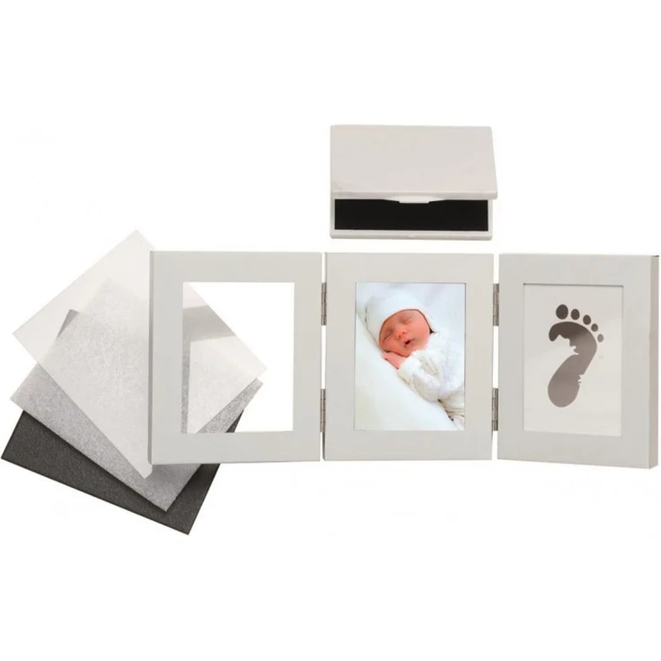 Memory Abdruck-Set 30,8 x 12,2 cm 3-teilig mit Stempelkissen Alu