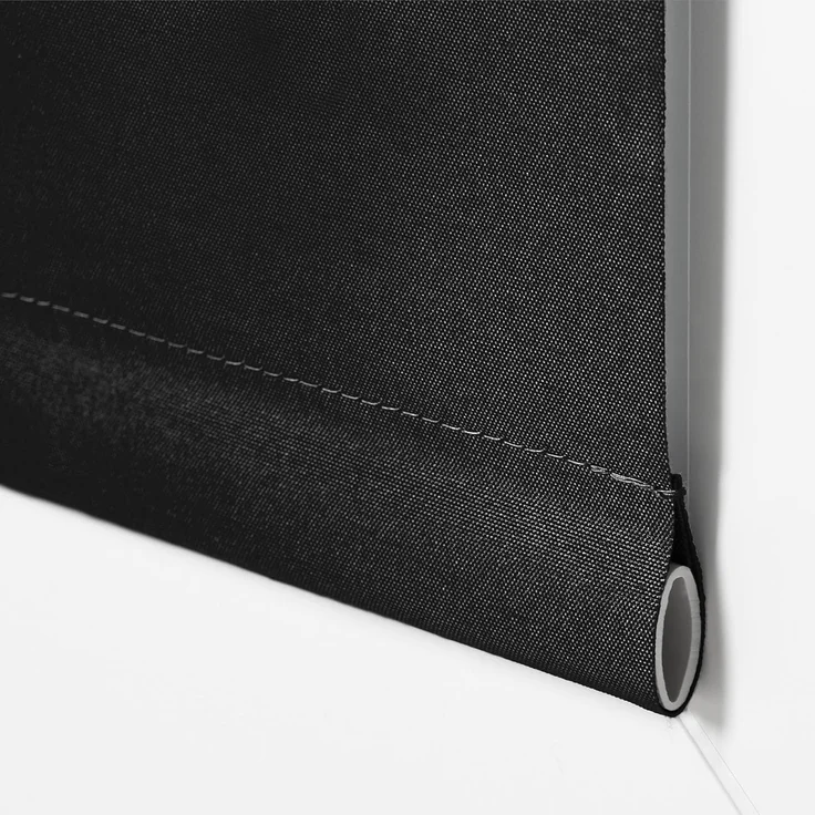 Verdunkelungsrollo Klemmfix ohne Bohren 90x210 cm Schwarz Verdunklungsrollo Fensterrollo Rollo Seitenzugrollo Klemmrollo für Fenster & Tür – Bild 5