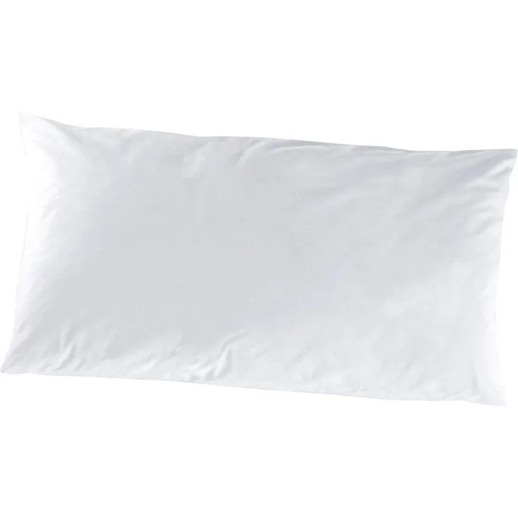 Hahn Haustextilien Luxus-Satin Kissenbezug uni Farbe petrol Größe 40x80 cm