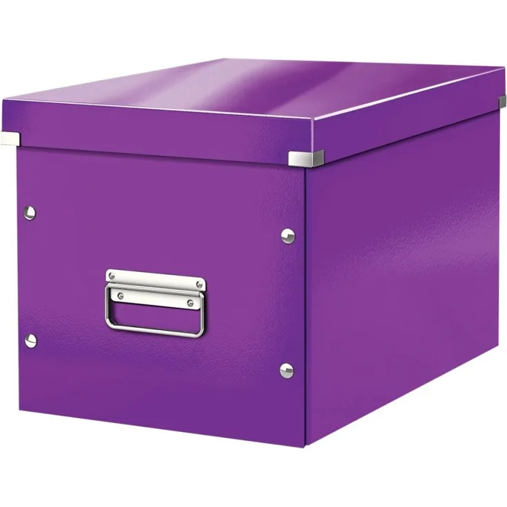 Leitz Archivbox Click & Store Cube L Hartpappe violett