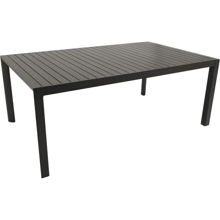 DEGAMO LAGOS III Gartengarnitur, Aluminium, anthrazit, 9-teilig (8x Stapelsessel, 1x Ausziehtisch 195/255x120cm) – Bild 8