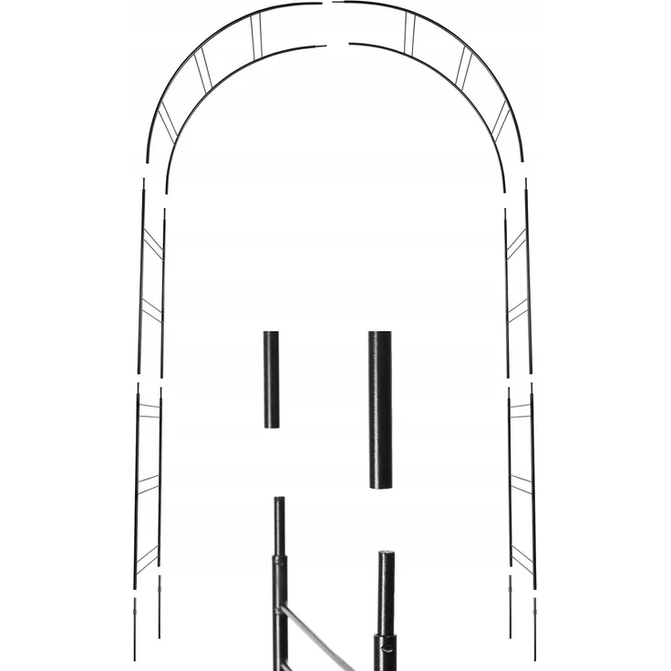 KADAX Gartenbogen-Pergola, Metall, für Blumen, Rosen, 255 cm – Bild 4
