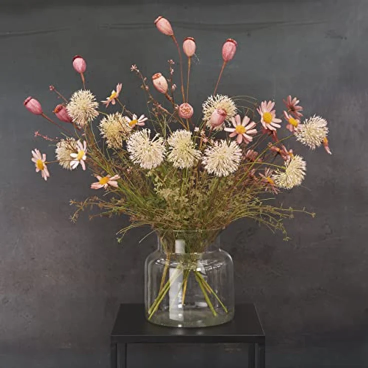 MICA Mathew Vase, H18 x Ø19 cm, aus recyceltem Glas, transparent – Bild 2