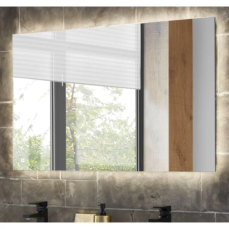 Badezimmer Spiegel Glide mit LED Beleuchtung 100 cm