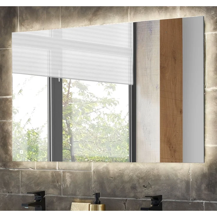 Badezimmer Spiegel Glide mit LED Beleuchtung 100 cm