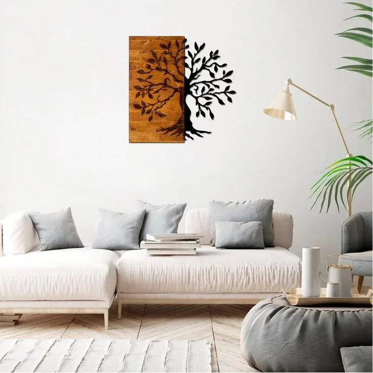 Wallity Wanddekoobjekt 50% WOOD (Thickness: 3 cm) / 50% METAL, 58 x 58 cm L1280