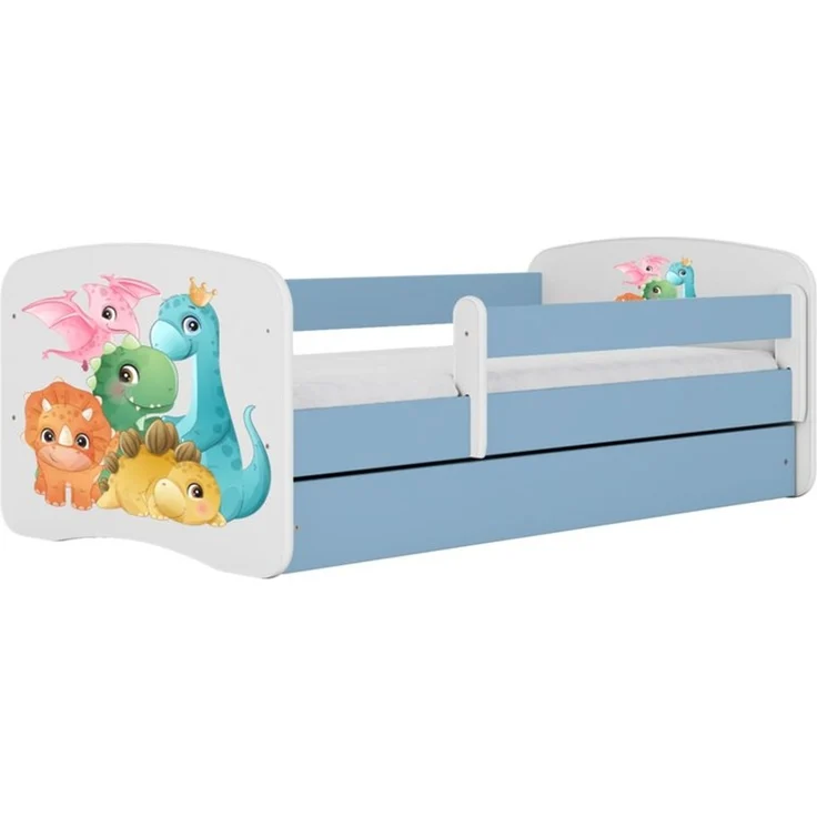 Raumhirsch Furniture Kinderbett 70x140, 80x160, 80x180 cm - Komplettset mit Schublade (Bett für Mädchen, Einzelbett Kinder 2–12, mit Rausfallschutz & Lattenrost), verschiedene Farben & Designs – Bild 2