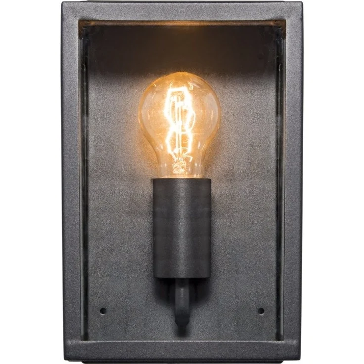 Qazqa Außen-Wandleuchte Rotterdam, ohne Leuchtmittel, E27, Schwarz, Landhaus, Edelstahl, 1-flammig – Bild 3