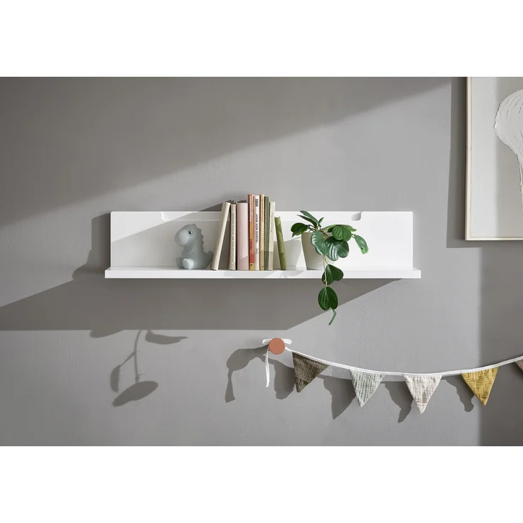 Wandboard >Spice< in Weiß / Weiß Hochglanz - 90x19x17 (BxHxT) – Bild 7
